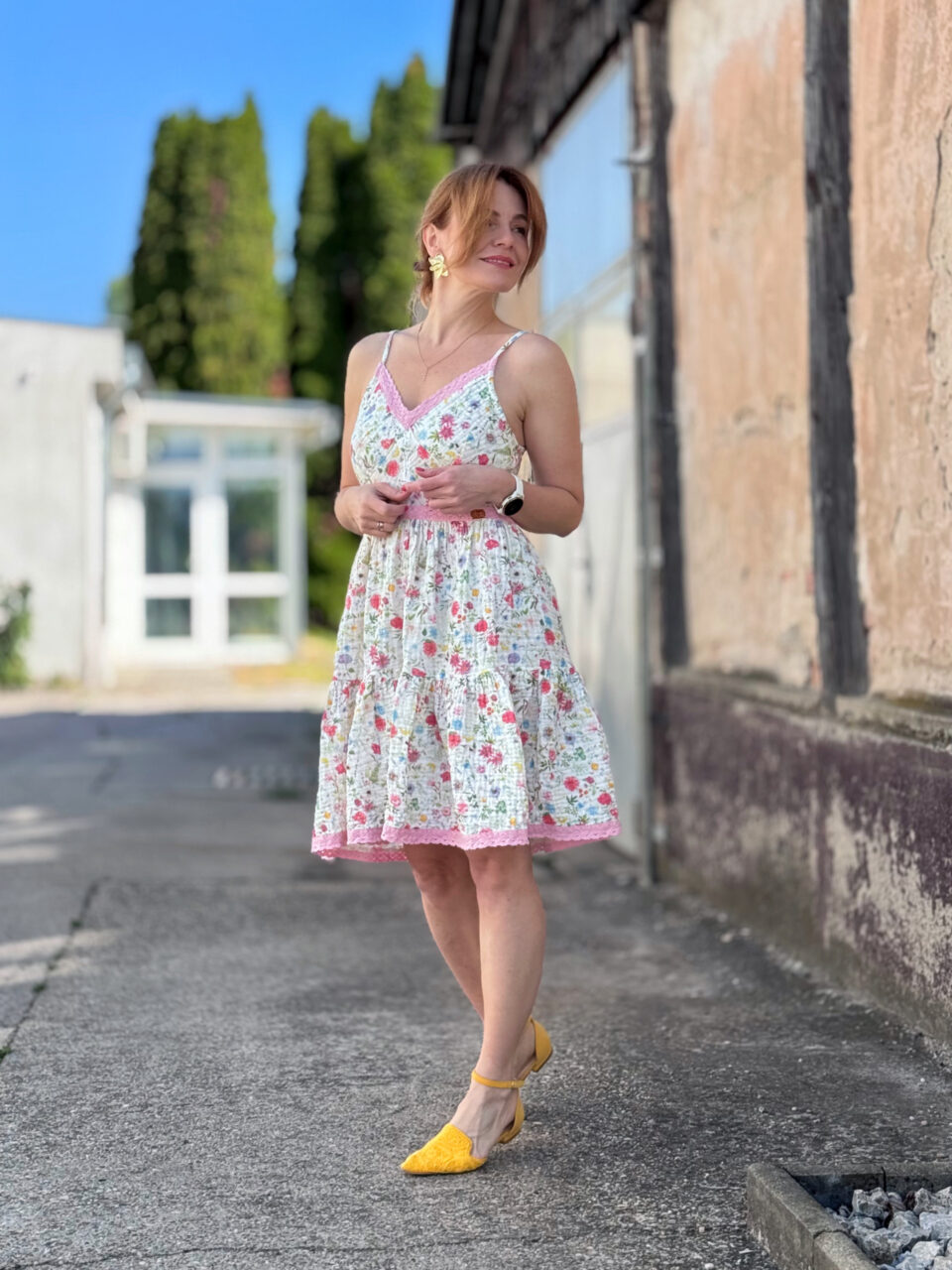 Krátke mušelínové šaty Karolina, záber 12