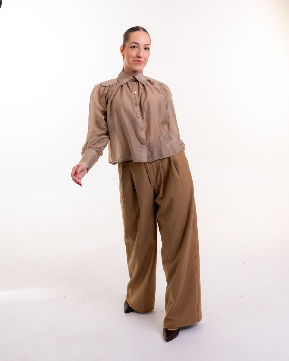 Lucé – dámske wide leg nohavice z lyocelu s vysokým pásom, záber 7