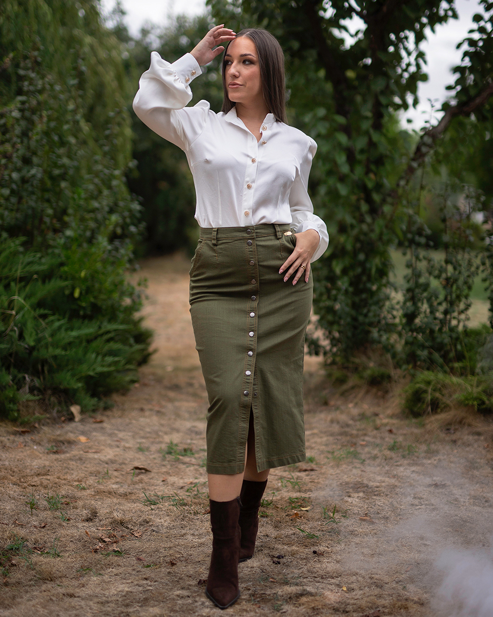 Denimová midi sukňa Gabriella, záber 9