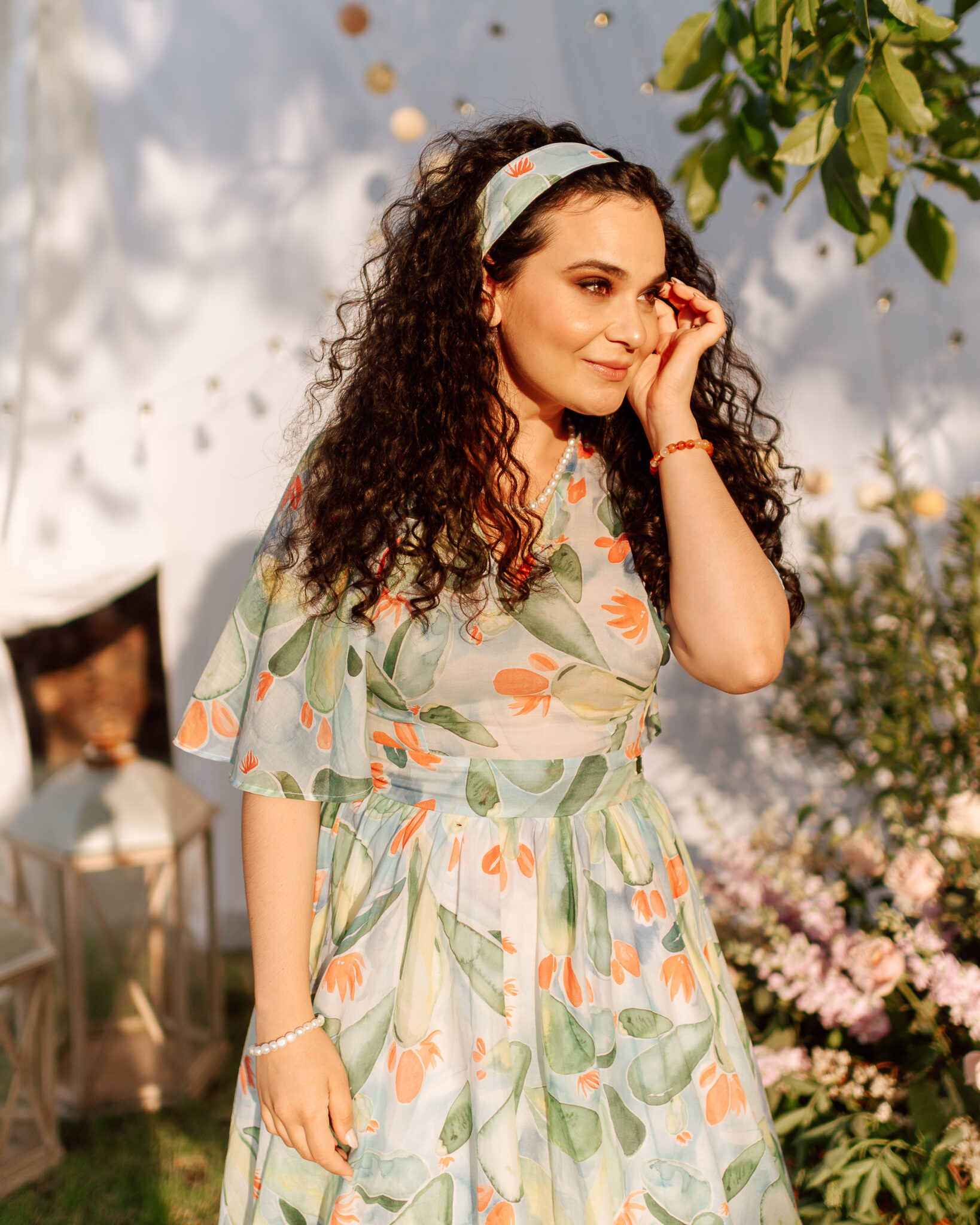 Lauretta šaty z farebného voálu, záber 2