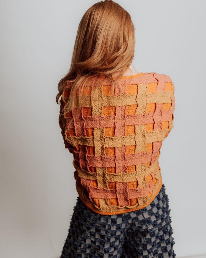 Upcykardigán  Terracotta – S, záber 4